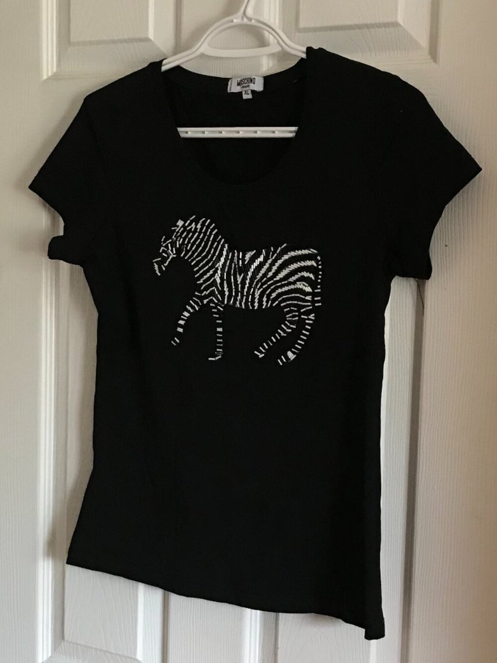 Moschino Zebra T-Shirt SMALL